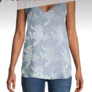 Calvin Klein light blue floral cami tank XL